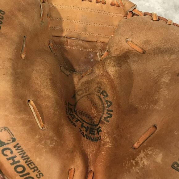 Winner's Choice Baseball Catchers Mitt Professional Model Rawhide Laced Leather - Picture 8 of 9